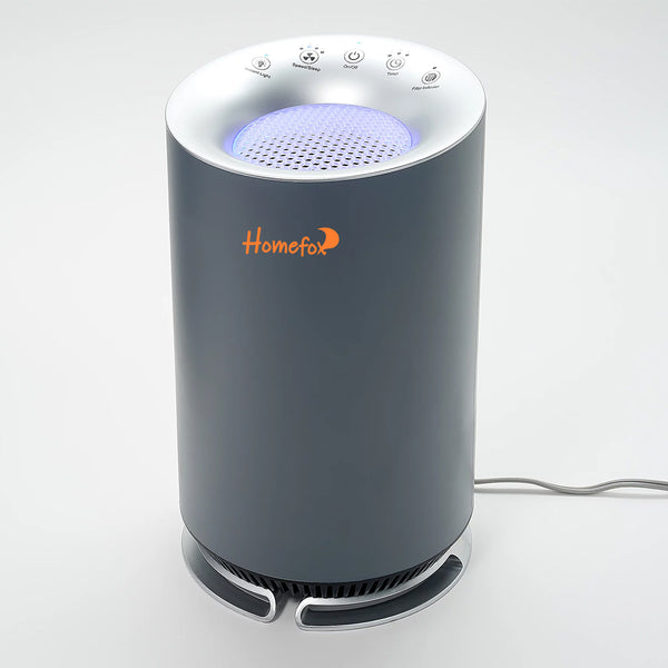 HOMEFOX Tower Air Purifier HEPA Filter Clean Pet Hair Dander Pollen Smoke Dust Airborne Contaminants Odors Home Air Cleaner with Filter Night Light